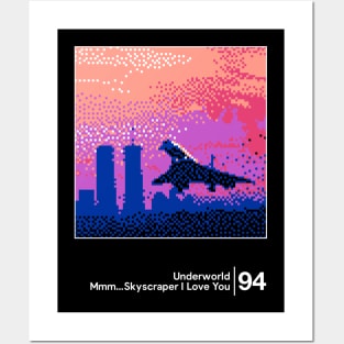 Underworld - Mmm... Skyscraper I Love You / Minimal Style Graphic Artwork Design Posters and Art